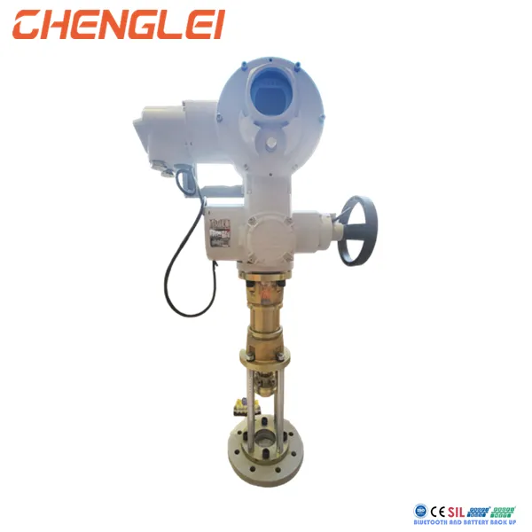 Power High Temperature +70ºC Manual Electric Motor Linear Actuator for Globe Valve