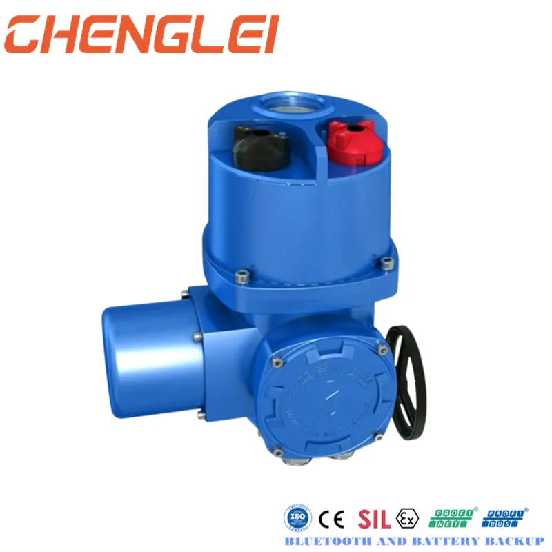 Power High Temperature +70ºC Split Type Electric Valve Actuator for Globe Valve - mounting view